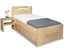 Zvýšená postel s úložným prostorem Riči, 80x200, 90x200, masiv buk