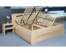 Zvýšená postel s úložným prostorem Riči, 160x200, 180x200, masiv buk
