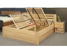 Zvýšená postel s úložným prostorem Rita, 160x200, 180x200, masiv buk
