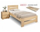 Dřevěná postel s roštem Berni, 80x200, 90x200, masiv buk - pohled č. 1