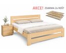 Manželská postel s rošty Berni, 160x200, 180x200, masiv buk - pohled č. 1