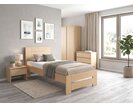 Dřevěná postel s roštem Jirka, 80x200, 90x200, masiv buk - pohled č. 2