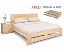 Manželská postel s rošty Jirka, 160x200, 180x200, masiv buk - pohled č. 1