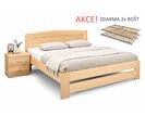 Postel s rošty Justina, 180x210cm, masiv buk - pohled č. 1