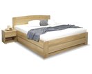 Postel dvoulůžko s úložným prostorem Justina, masiv dub