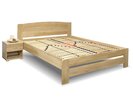 Dřevěná postel dvoulůžko Justina, masiv dub