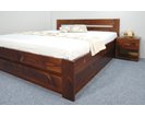Postel z masivu s úložným prostorem Berni, 160x200, 180x200, masiv smrk