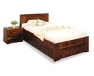 Jednolůžková postel s úložným prostorem Jirka, 80x200, 90x200, masiv smrk
