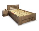 Zvýšená postel s úložným prostorem ROSA, masiv smrk, 120x200