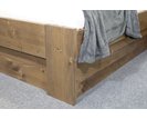 Zvýšená postel s úložným prostorem ROSA, masiv smrk, 120x200