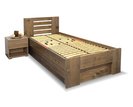 Zvýšená postel s úložným prostorem ROSA, masiv smrk, 90x200