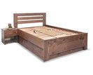 Zvýšená postel s úložným prostorem Rita, 120x200, masiv smrk