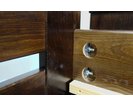Dřevěná postel dvoulůžko Hanka New, masiv borovice, moření ořech Dřevěná postel dvoulůžko Hanka New, masiv borovice, moření ořech