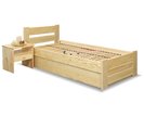 Postel s úložným prostorem Hanka, masiv borovice, 120x200