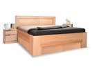 Manželská postel s úložným prostorem HOLLYWOOD 2. senior, masiv buk