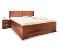 Manželská postel s úložným prostorem MANHATTAN 2 senior, masiv buk