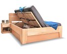 Dřevěná manželská postel s úložným prostorem Venus 1, masiv buk