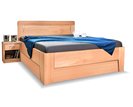 Dřevěná postel s úložným prostorem Venus, 160x200, 180x200, masiv buk