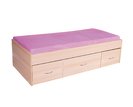 Vyvýšená postel s úložným prostorem BETA, 90x200cm