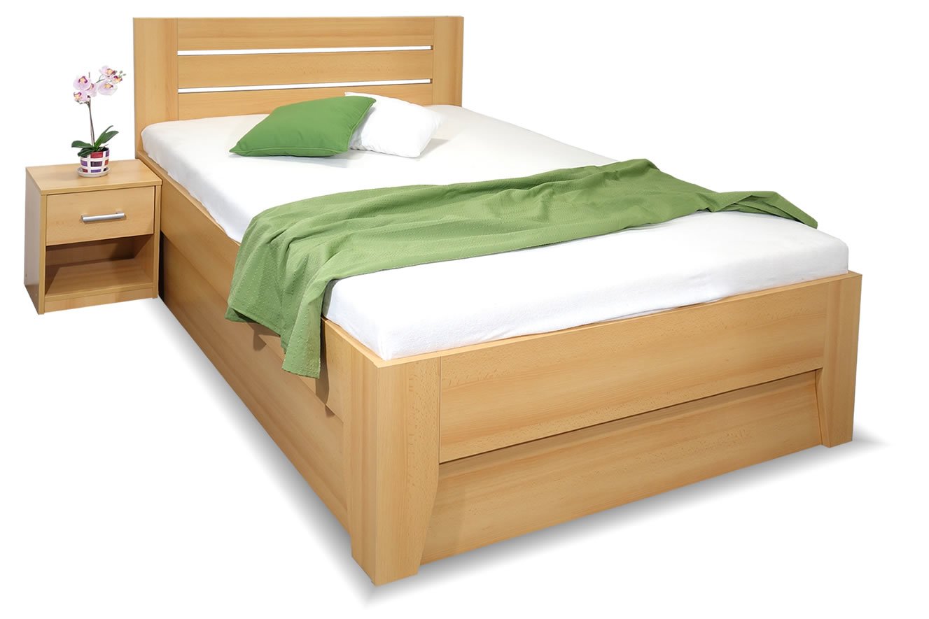 Zvýšená postel s úložným prostorem CANARIA, 120x200