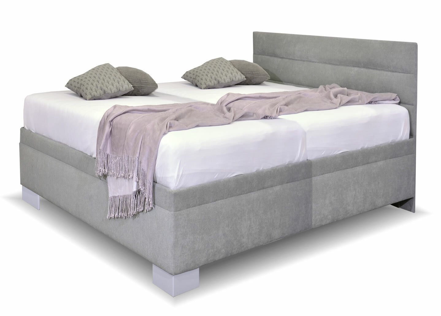 Levně Čalouněná postel Niobe s bočním čelem a úložným prostorem, 180x200 cm