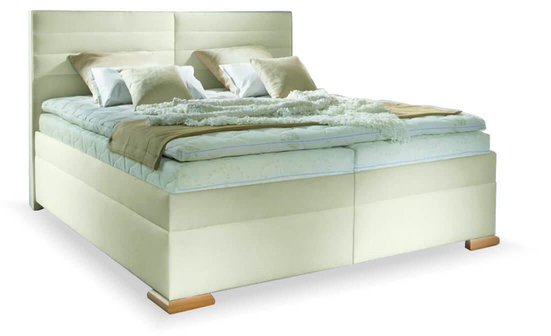 Americká postel boxspring LUCIA 200x200, s úložným prostorem