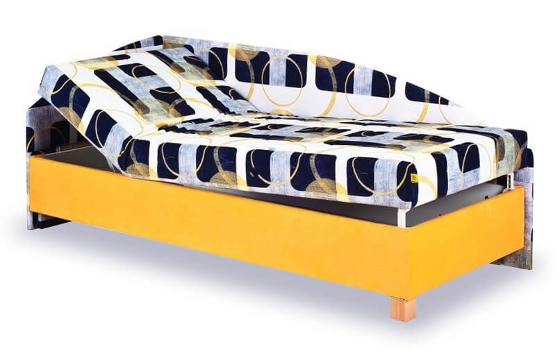 Rohová postel s úložným prostorem Roman