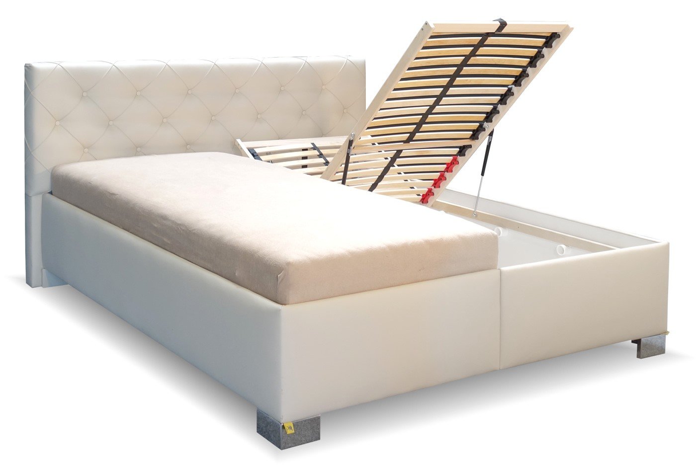 Čalouněná postel s úložným prostorem Jolanda, 180x210
