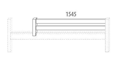 Zábrana A D914/BC - Domino, masiv buk