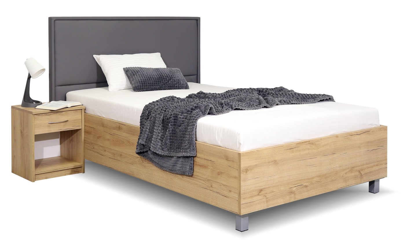 Čalouněná postel s úložným prostorem LA FINESA, 120x200 cm