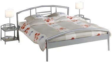 Kovová manželská postel - dvoulůžko IA3023, 160x200