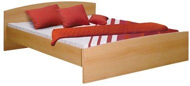 Manželská postel - dvojlůžko 180x200 IA342A, lamino buk