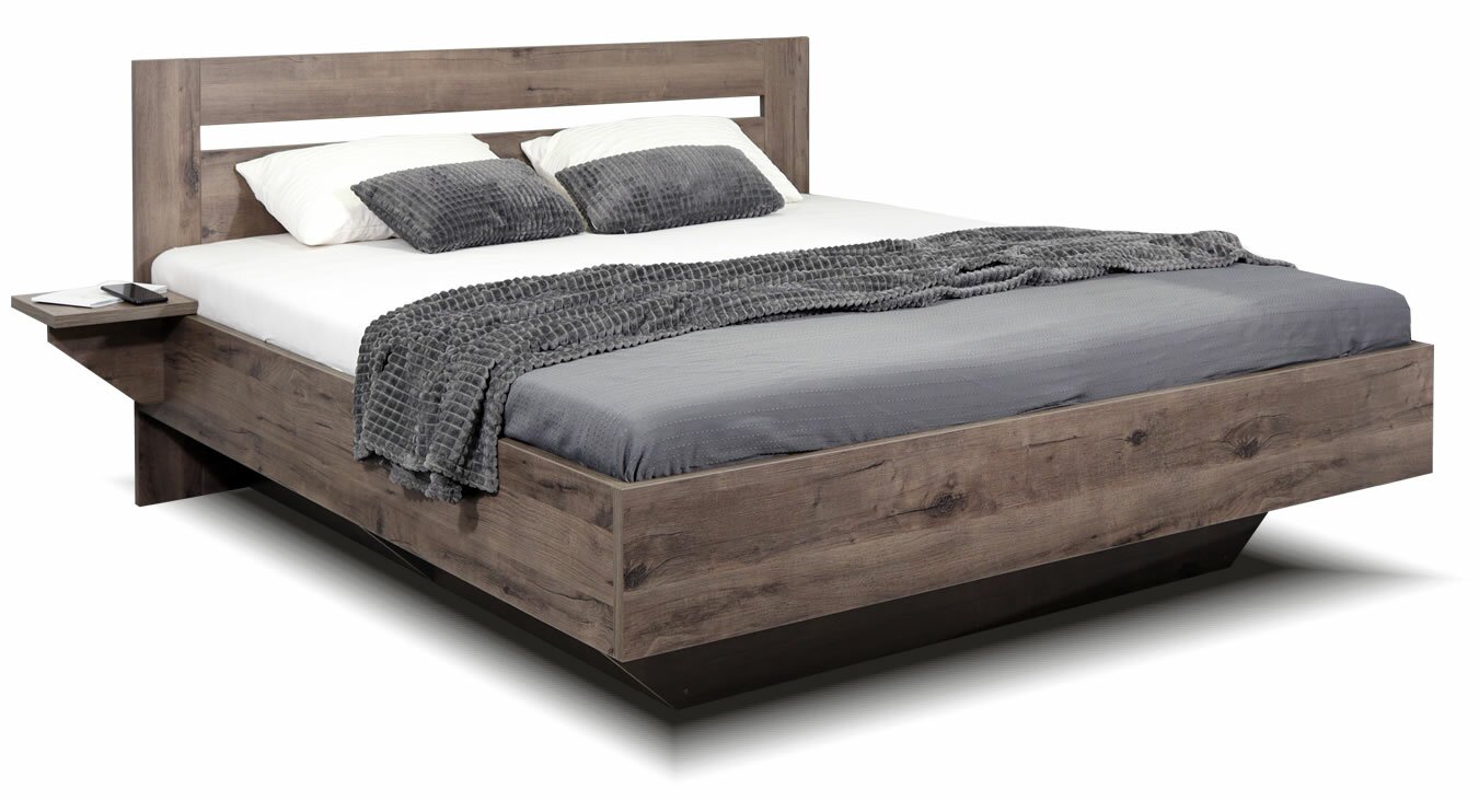 Levně Moderní levitující postel s úložným prostorem ELEVIA, rošty v ceně
