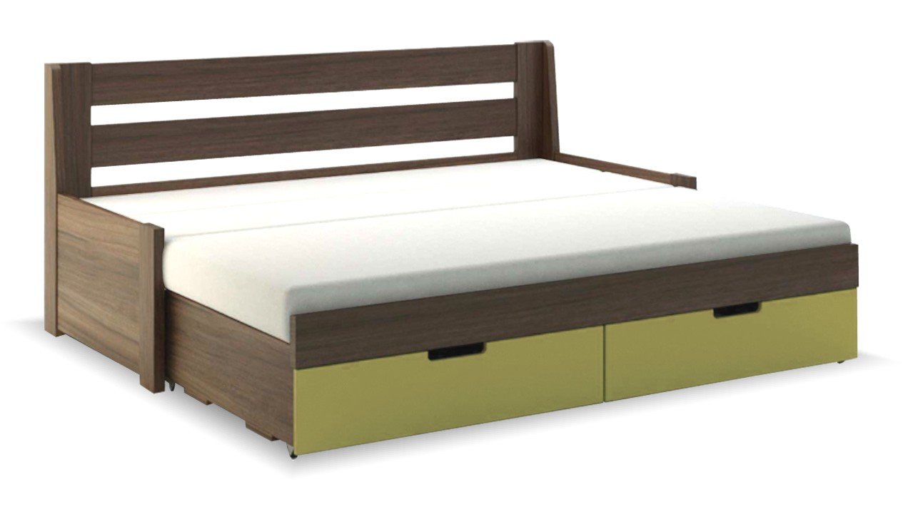 Rozkládací postel s úložným prostorem FLEXI B, lamino