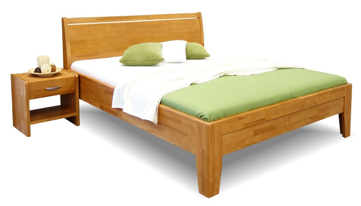 Zvýšená postel z masivu CATARINA 2, masiv buk