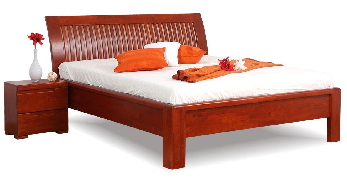 Manželská postel z masivu FLORENCIA F122 180x200, masiv buk