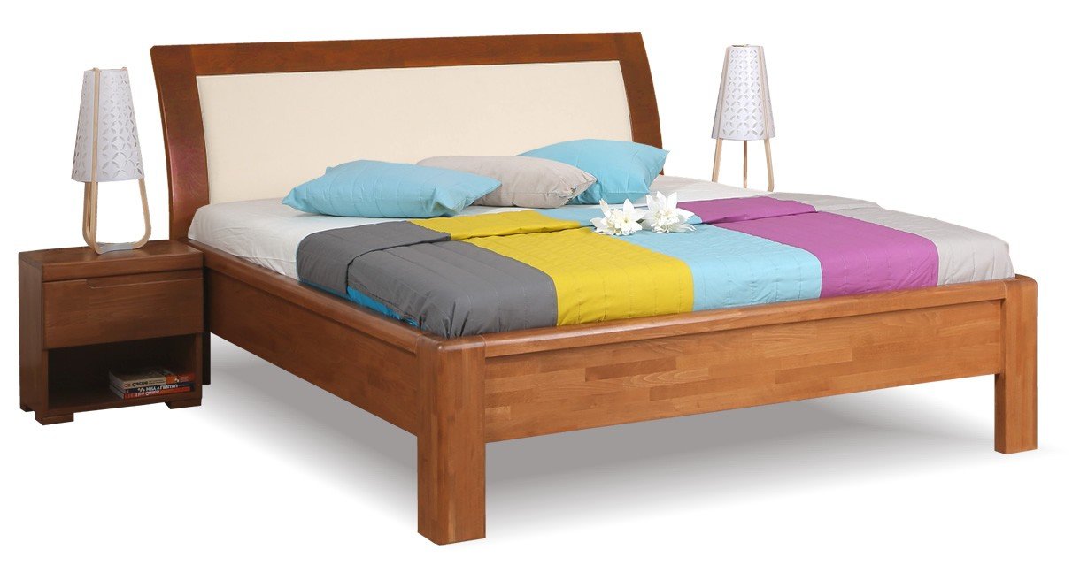 Manželská postel z masivu FLORENCIA F123 180x200, masiv buk