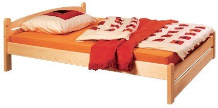 Manželská postel z masivu THORSTEN 008N, 180x200, masiv smrk