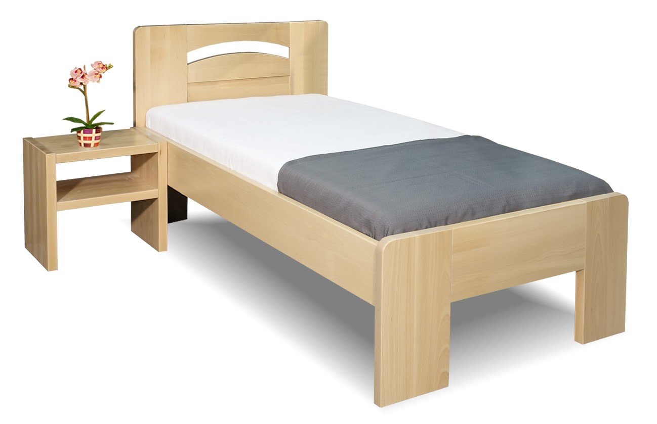 Zvýšená postel z masivu Riči, 80x200, 90x200, masiv buk
