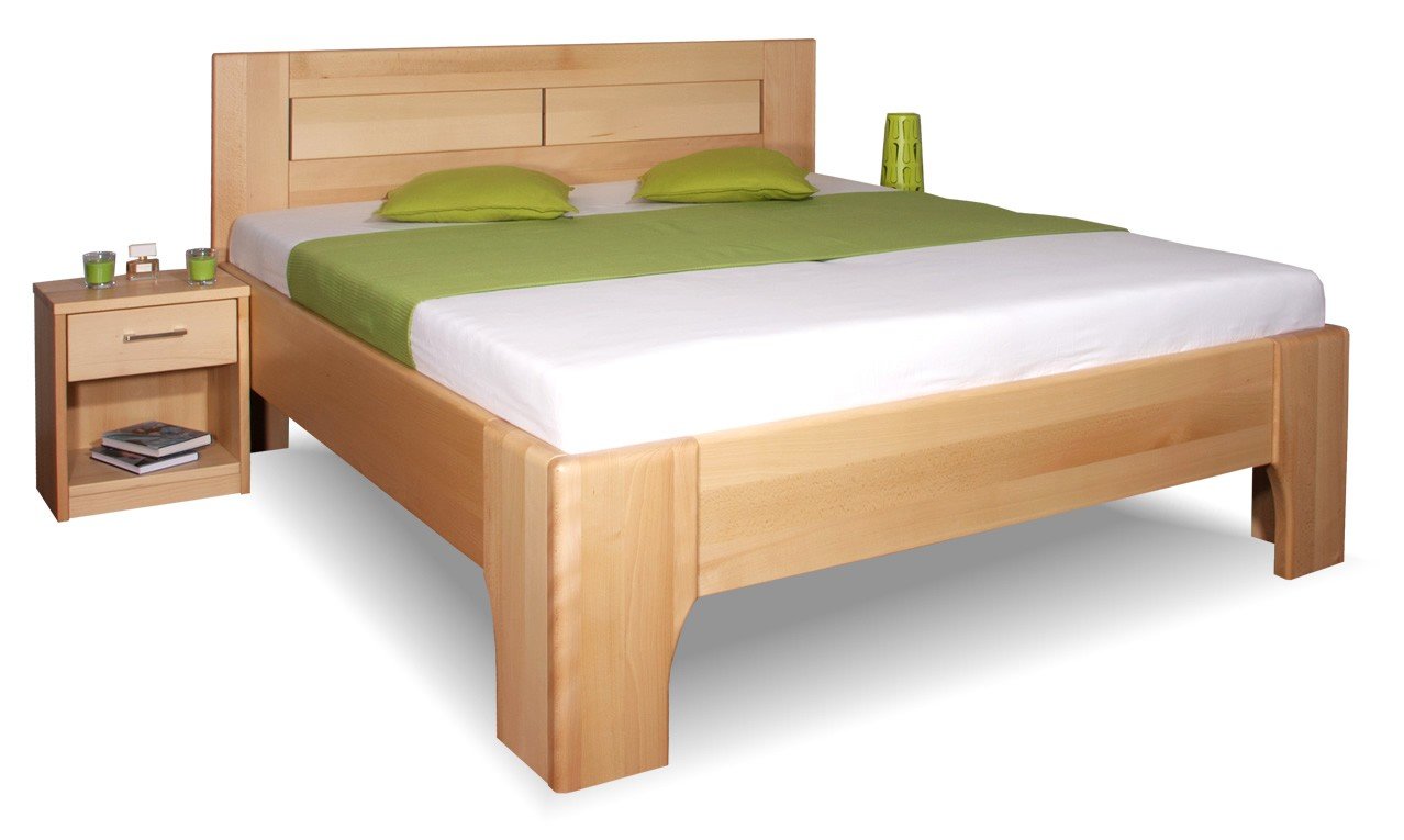 Manželská postel z masivu OLYMPIA 3, masiv buk