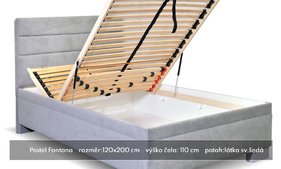Čalouněná postel Fontána 120x200 Čalouněná postel Fontána 120x200