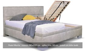 Čalouněná postel Marila 180x200 Čalouněná postel Marila 180x200
