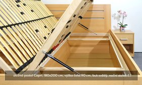 Detail úložného prostoru Capri