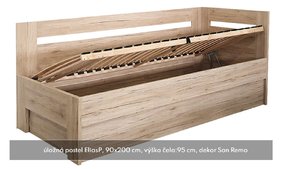 Postel s úložným prostorem Elias 90x200