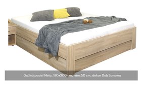 Postel s úložným prostorem Nela 180x200