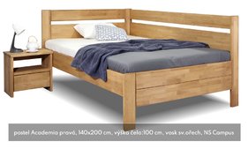 Postel academia pravá 140x200 Postel academia pravá 140x200