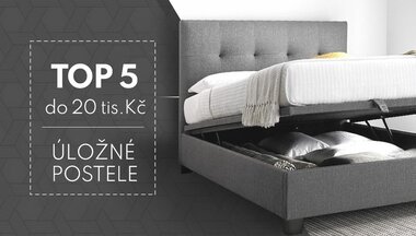 Praktické a levné: TOP 5 úložných dvoulůžek do 20tis. Kč Praktické a levné: TOP 5 úložných dvoulůžek do 20tis. Kč
