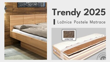 Trendy pro postele a ložnice 2025 Trendy pro postele a ložnice 2025
