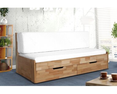 Rozkládací postel Gabriel přírodní barva