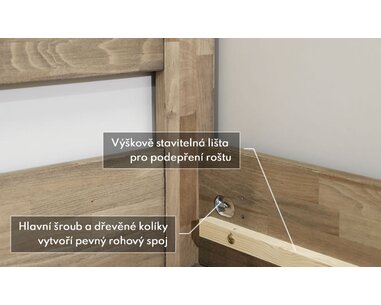 Sestavte si dřevěnou postel - pohled č. 3